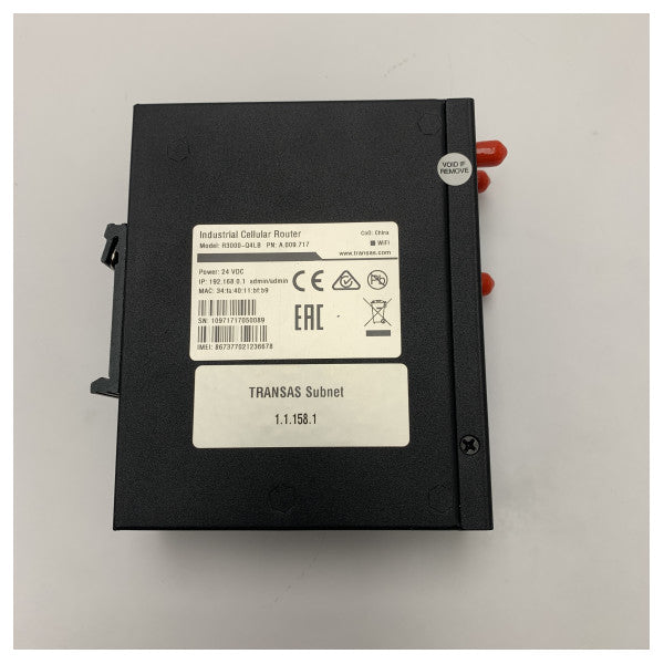Robustel Transas R3000-Q4LB Maritimt Industri Wifi Router - Säker Sjöfartsnätverkslösning 