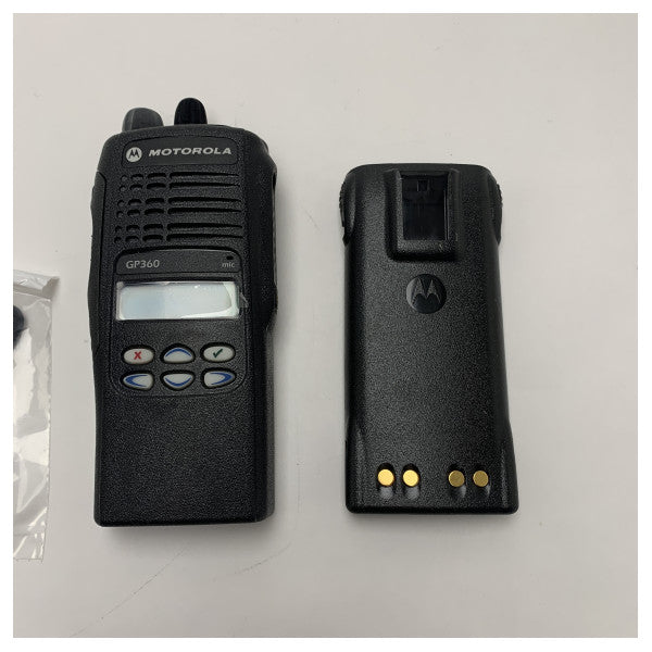 Radio marittima portatile VHF Motorola GP360 a 2 vie - 5W 136-174MHz 