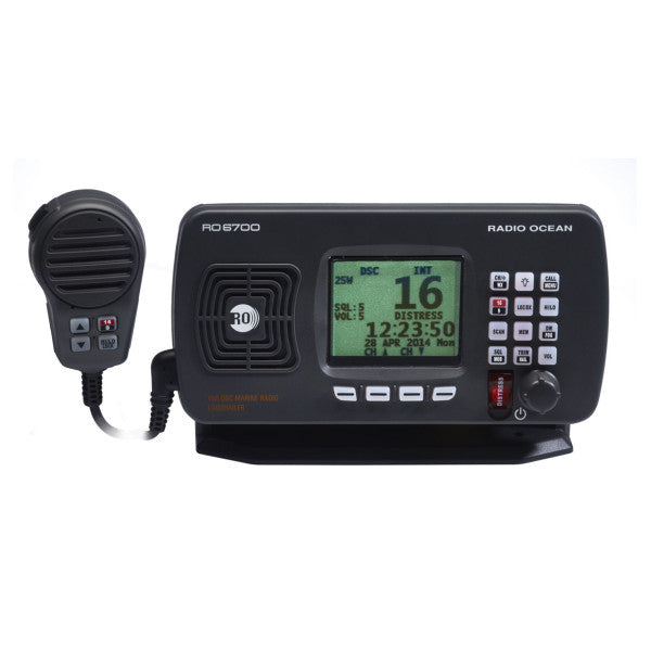 Radio Ocean RO6700 VHF Deniz Telsizi - NMEA0183 Entegrasyonu ile Güçlü 25W Su Geçirmez Bot Telsizi 