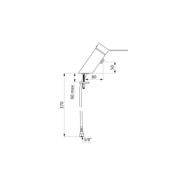 Delabie 2621miniep Single Lever Kitchen Tab Chrome