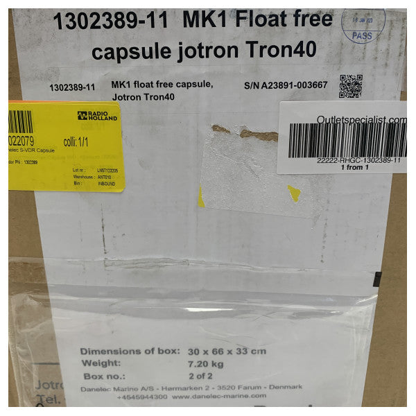 Danelec Float-free Kapsel MK1 48 Stunden - 1302389-11 