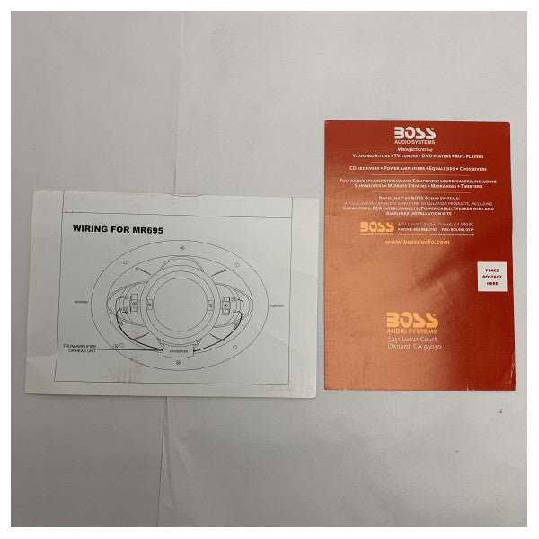 Boss Audio MR695 Visoki izlazni morski zvučnici 400W bijeli