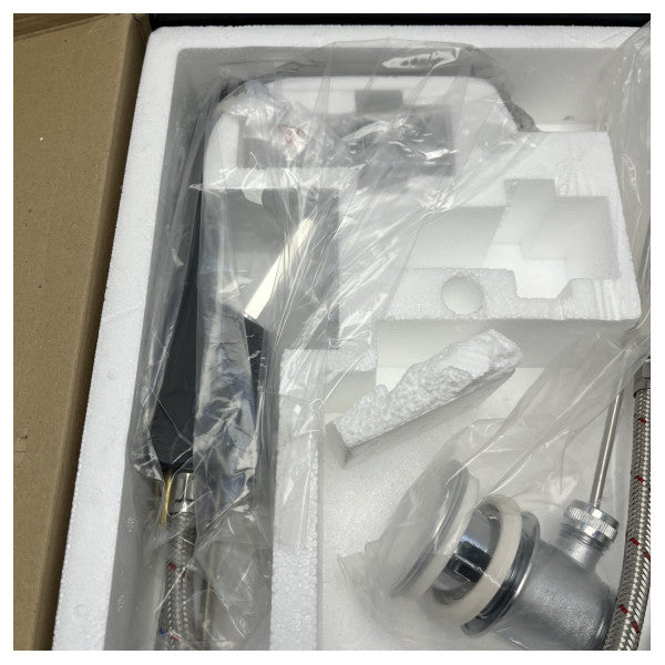 Gessi Rettangolo XL Basin Mixer Tap Spares Black 26101/299 - Robinet d'évacuation des eaux usées en acier inoxydable durable pour bateaux