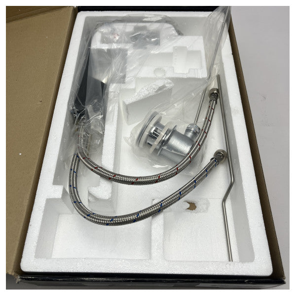 Gessi Rettangolo XL Basin Mixer Tap Spares Black 26101/299 - Robinet d'évacuation des eaux usées en acier inoxydable durable pour bateaux