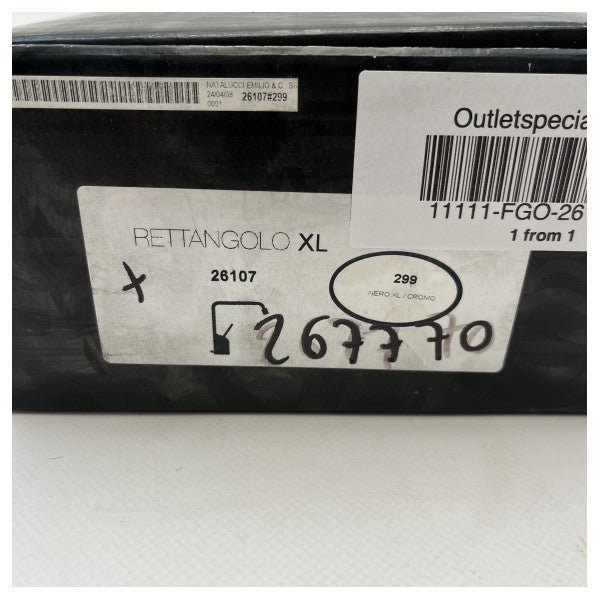 Gessi Rettangolo XL Schwarz Waschtischmischbatterie Ersatzteile 26107.299 mit flexiblen Schläuchen aus Edelstahl