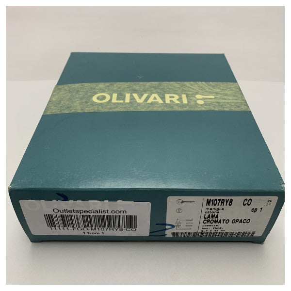 Olivari M107RY8-CO MATT Chrome Blade Handle Premium Design