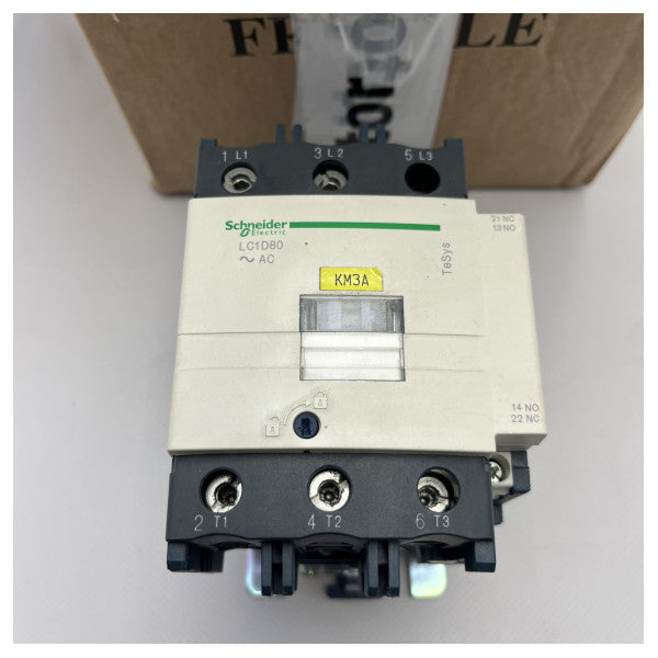 Schneider Electric LC1-D80 3-Pole Contactor 240V AC Durable Marine Grade Motor Control Switch