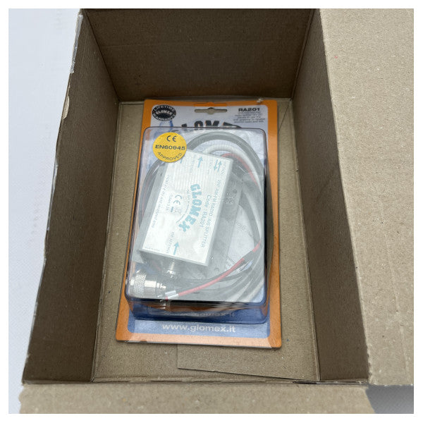 Divisor de rádio VHF AM FM da Glomex para uso marítimo - RA201 � Distribuidor de sinais durável e resistente às intempéries para barcos e navios