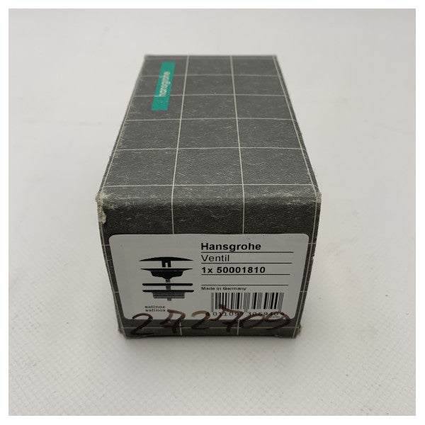 Hansgrohe stainless steel shower | sink waste plug pop-up - 50001810