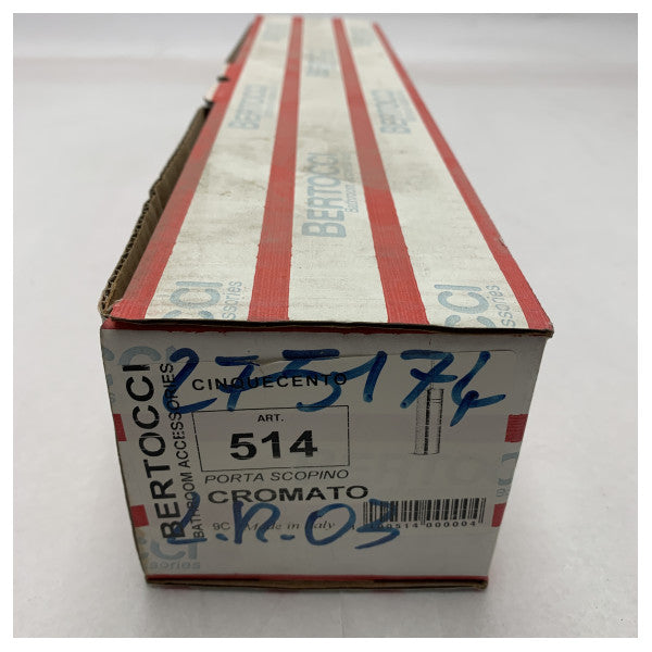 حامل فرشاة حمام برتوتشي 514 كروم - فرشاة حمام بحرية متينة مع تشطيب مقاوم للتآكل