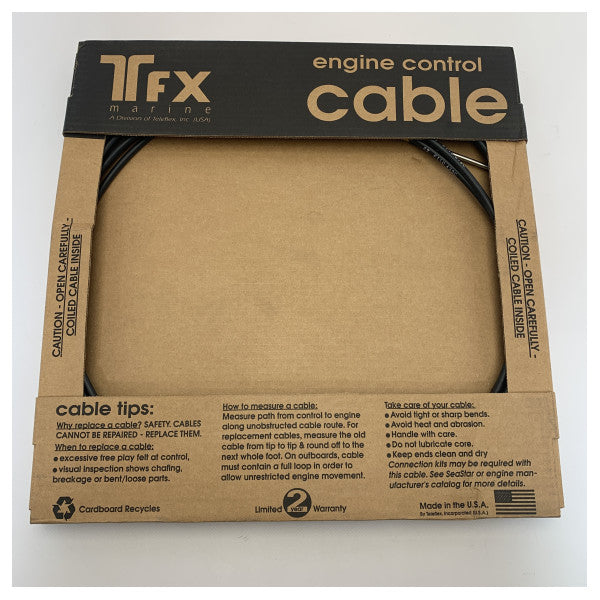 Teleflex FT 110 A39C Marine Engine Control Cable - kestävä ja luotettava moottorinohjauksen korvaava kaapeli.