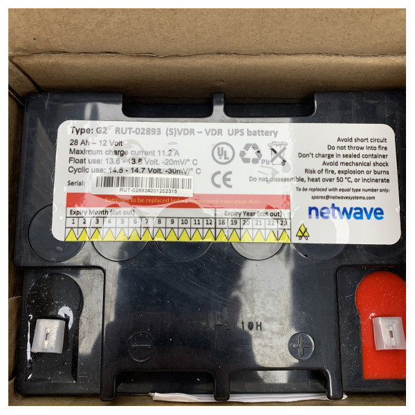 Netwave G2 RUT-02893 UPS Batería 28Ah recargable