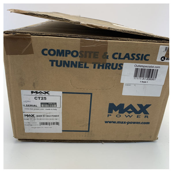 MAX POWER CT25 25 KGF | 12v Tunnel Thrust - Lustre de nœud - 636061