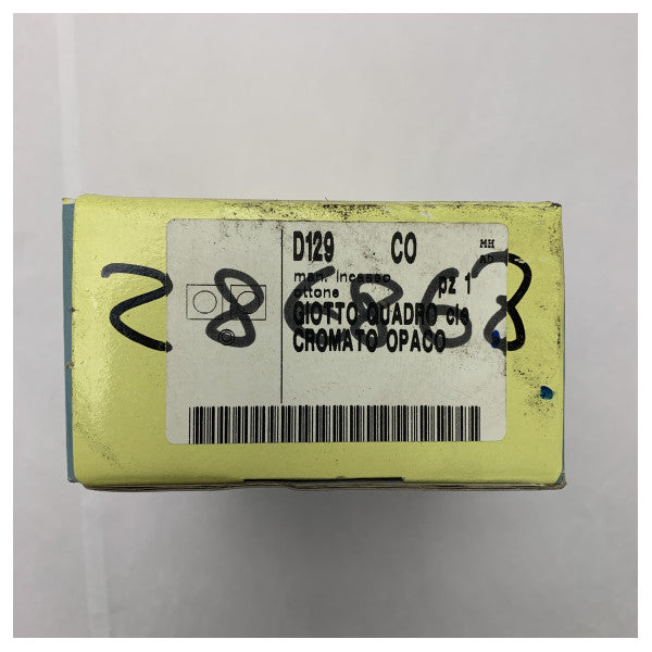 Olivari D129-CO Τετράγωνο χερούλι πόρτας σε σετ ματ χρώμιο