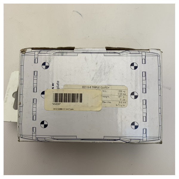 Lewmar 29101308bk D1 6 til 8 mm trippel tau -clutch