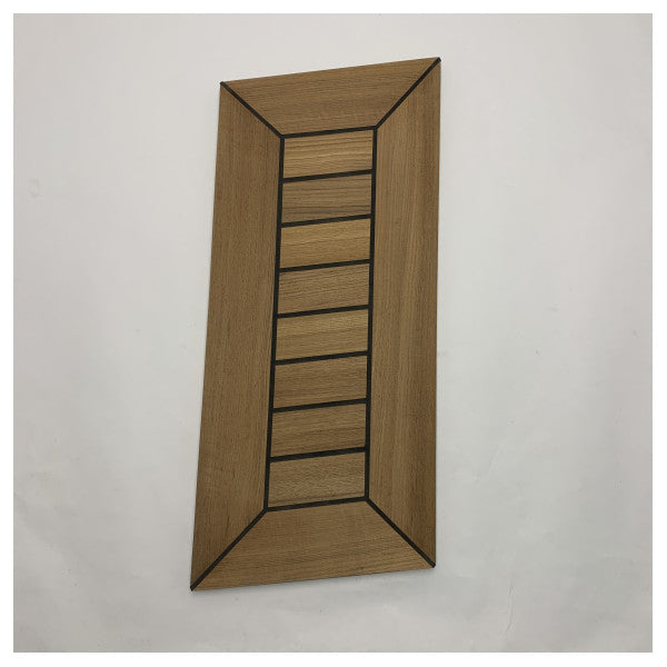 Linea personalizzata Piastra per gradini da barca in teak di alta qualità per un accesso sicuro e duraturo alla piattaforma marina