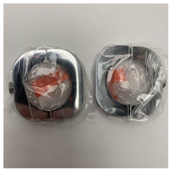 حامل صابون زجاج شبكي شفاف لعمود الاستحمام من إيلكا - إكسسوار حمام متين من الدرجة البحرية