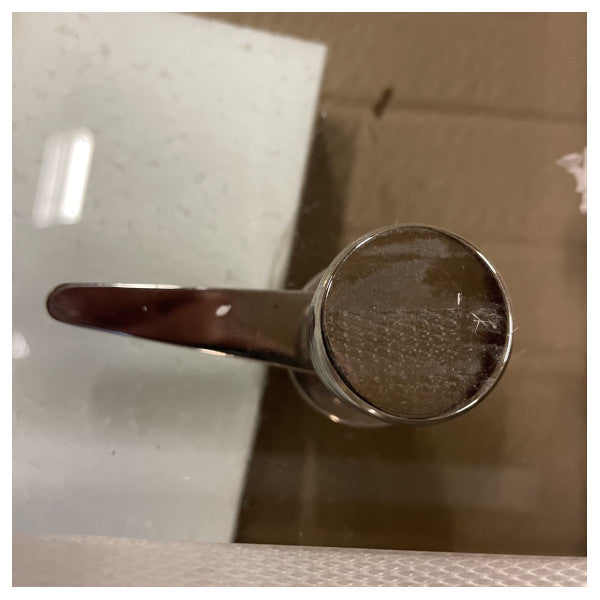 Bianchi & Fontana Marine Tür aus poliertem Edelstahl und Klarglas mit Schloss - Langlebige und elegante Schiffstür