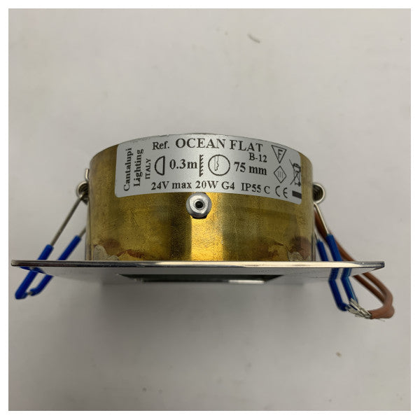 Прожектор Cantalupi Ocean IP55 G4 Flat Chrome 75 mm - 20W