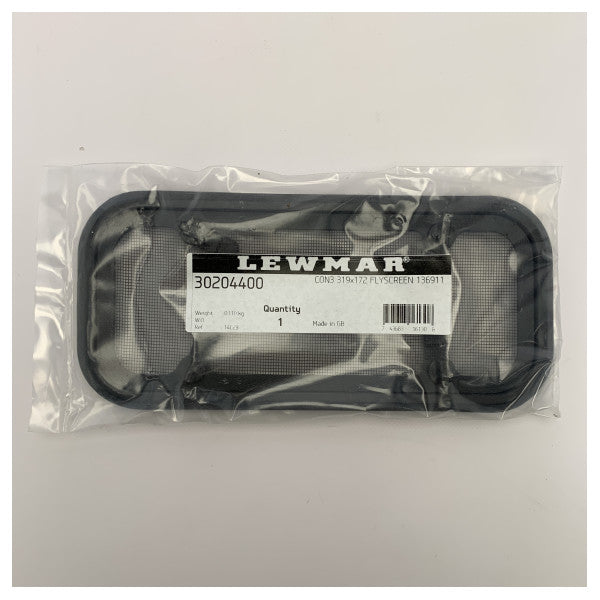 Lewmar concept 3 black flyscreen 319 x 172 mm - 30204400