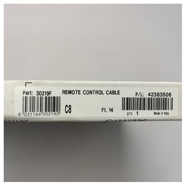 Ultraflex C8 30219F Deniz Uzaktan Kumanda Kablosu � Dayanıklı 14ft Hava Koşullarına Dayanıklı Tekne Motoru Kontrolü