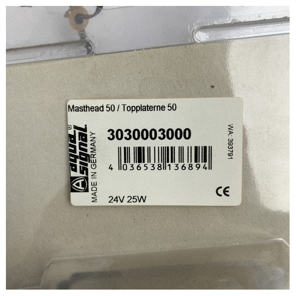 Навігаційний щогловий ліхтар Aqua Signal серії 50 з нержавіючої сталі 24В - 3030003000