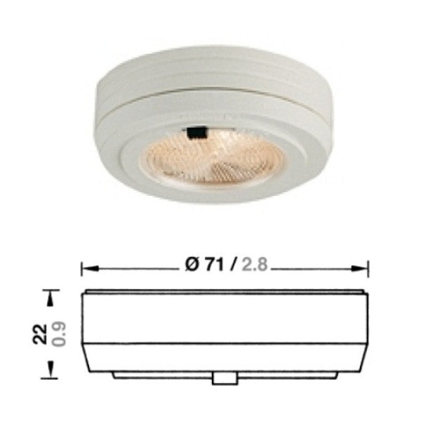 Aqua Signal Monte Carlo 5W 12V Chrom -Innenlicht Halogen - 3109110000