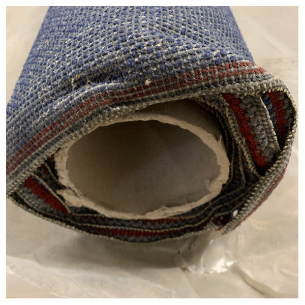 Langlebiger Enzian Blue Marine Teppich Tisca Tweed 4516 - Wetterbeständiger nautischer Bodenbelag