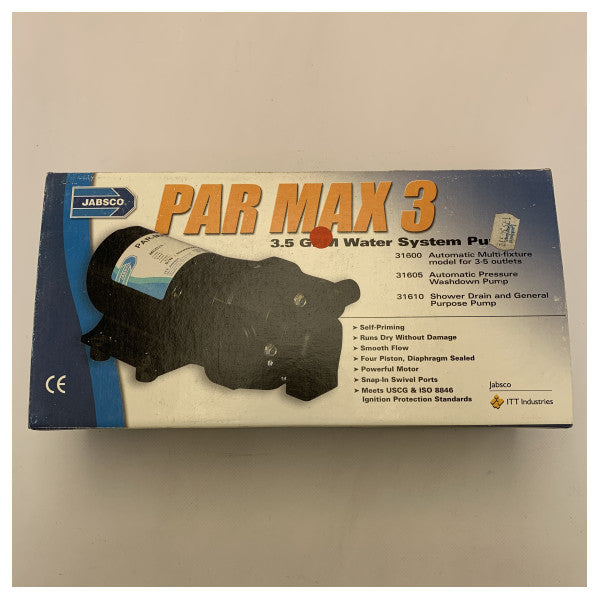 Jabsco par max 3 tlak kontrolirana pića vodena pumpa 12v 13l/min - 31600-0092