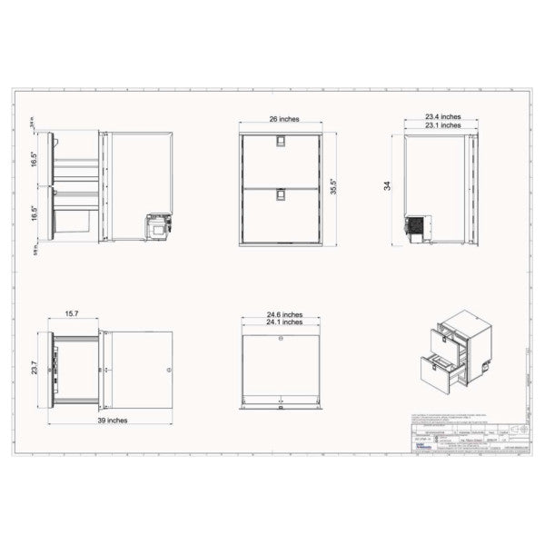 ISotherm DR160 2 DRAWER Freezer 12/24V 160L Stainless Steel - 3160BC1C0000