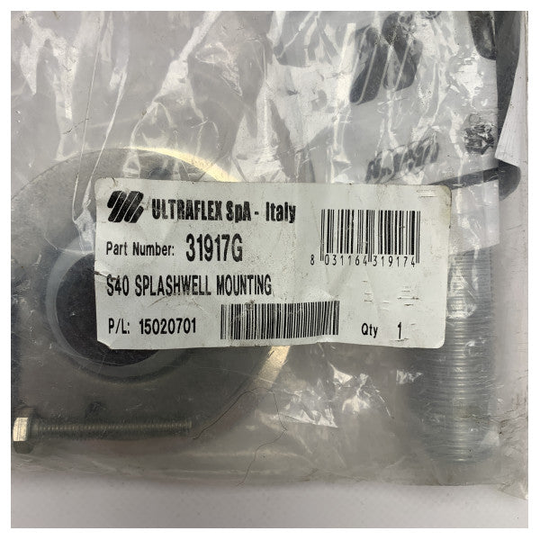 Ultraflex 31917C Marine-Edelstahl-Halterung für Steuerungskomponenten mit komplettem Montagesatz