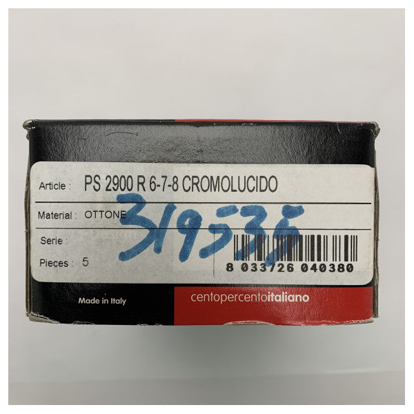 Cromolucido 2900 R 6 Marine kromattu messinkinen ovilukkosarja - PS2900R6C - PS2900R6C