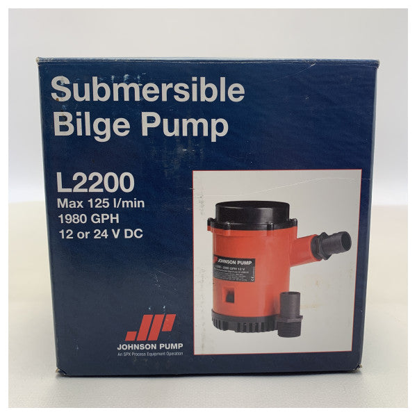 مضخة جونسون L2200 L2200 2200 GPH آسن 12 فولت - 66-32-2200-01
