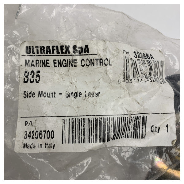UŻYWANA dźwignia sterowania silnikiem Ultraflex B35 z mocowaniem bocznym - 32386A