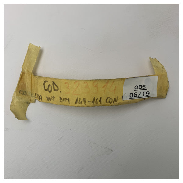 Затискач для шланга з нержавіючої сталі морського класу, регульований, 149-161 мм, стійкий до корозії