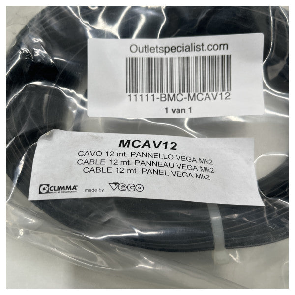 VECO MCAV12 MK2 Airco Control Pannel Connexion Câble de connexion