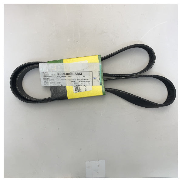 Correia múltipla do motor John Deere R123454 com nervuras em V