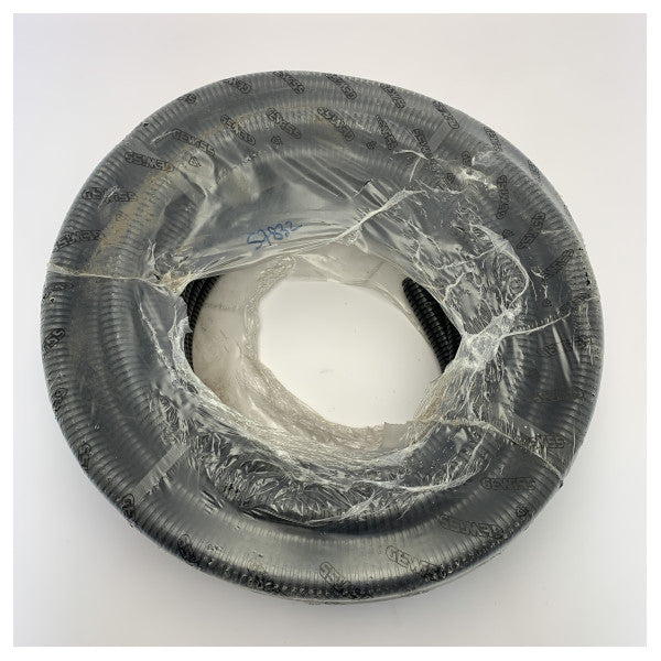 Gewiss Qualitativ hochwertiges, flexibles Marinekabelrohr - 32mm schwarz, UV- und salzwasserbeständig, 25m Rolle