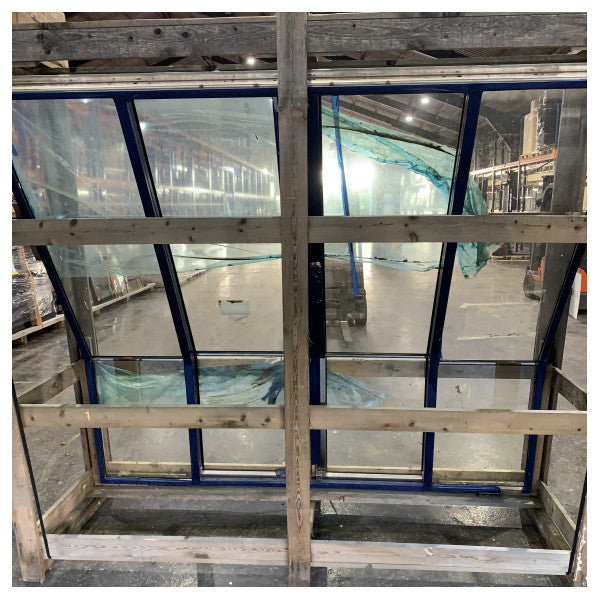 Resnic Fjord stainless steel curved sliding patio door with glass - TBF0559 