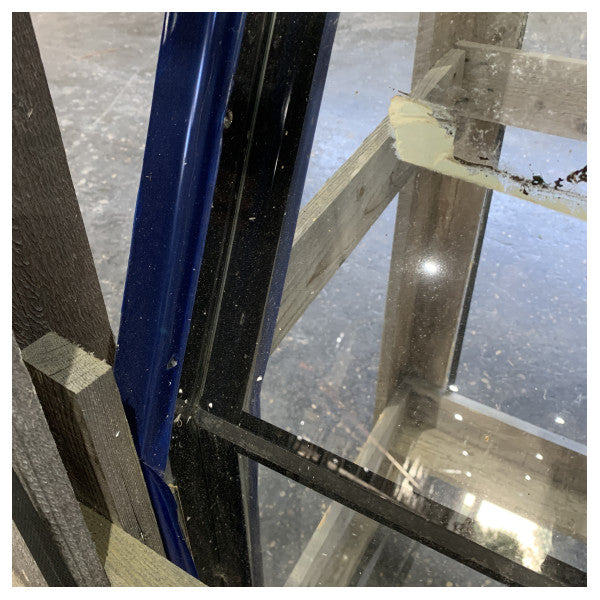 Resnic Fjord stainless steel curved sliding patio door with glass - TBF0559 