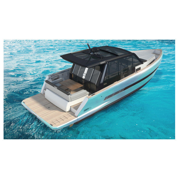 Resnic Fjord stainless steel curved sliding patio door with glass - TBF0559 