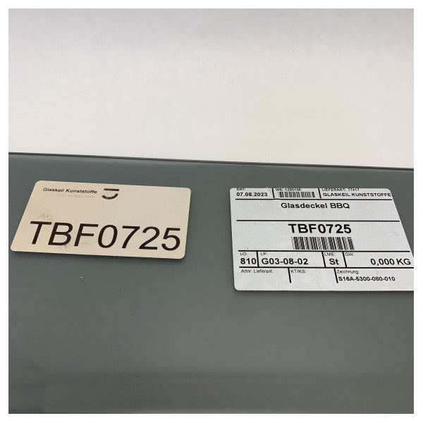 غطاء زجاجي أصلي Sealine S430 لمنطقة الخدمة على الجانب الأيسر - TBF0725 