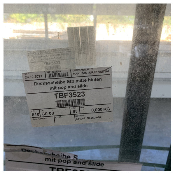 Hanse Yachts Pop and Slide glass sliding door side mount - TBF3523