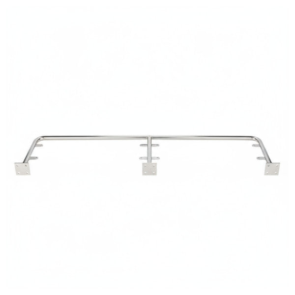 Ryck fixierte Rückenlehnenstütze aus Edelstahl - MET1576 