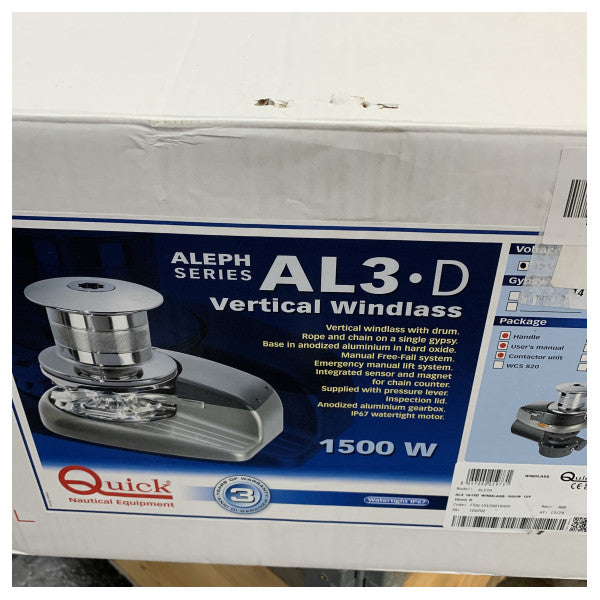 Γρήγορο ALEPH 1500W 12V 10mm ηλεκτρικό άγκιστρο από ανοξείδωτο χάλυβα με καπάκι - FSAL1512D010A 