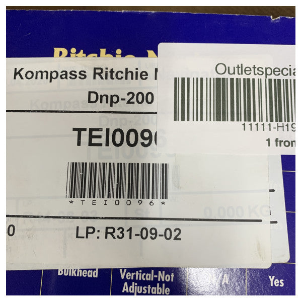 Ritchie Navigator DNP-200 Liquid Black Kompas (Binnacle Mount) 