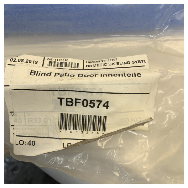 Dometic OceanAir Inner Patio Door mörkläggningsskärm vit - STSNSA 495 x 2078 mm 