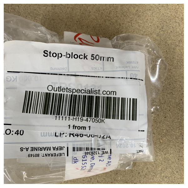 Jefa Rudder Control Top Mount Block għal 50 mm shaft - 47050K 