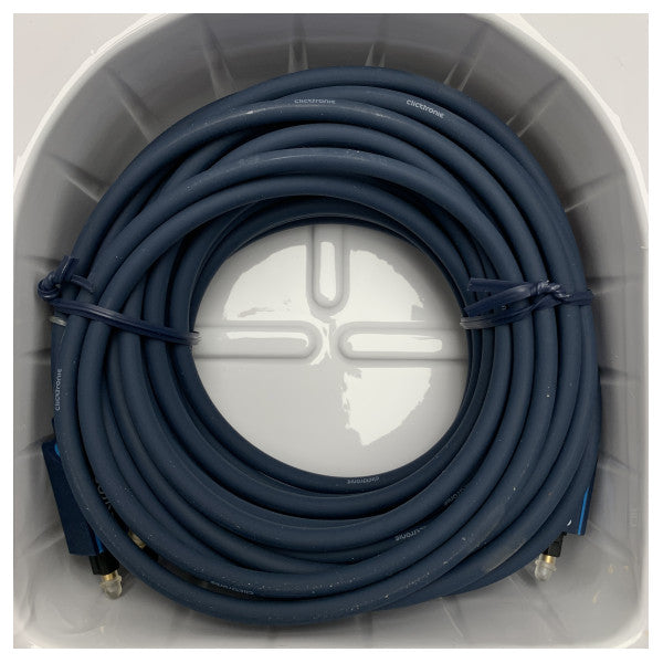 15m Durable Fiber Optic Audio Cable with 3.5mm Adapter - Waterproof Marine Digital Audio Connection