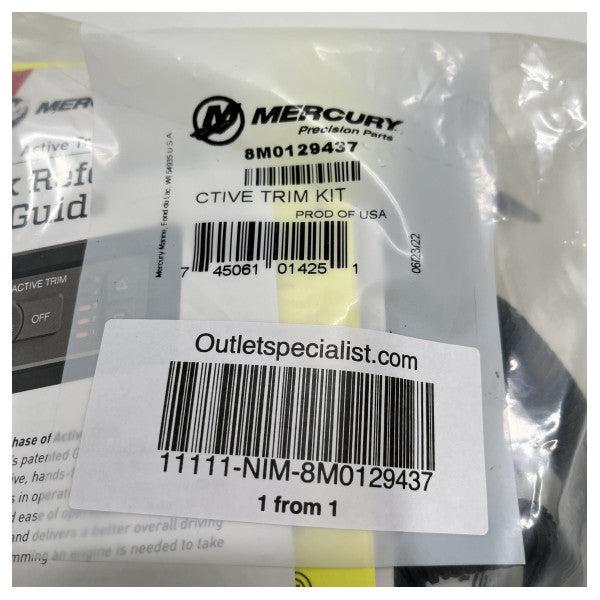 Mercury Mercruiser DTC Kit de integración activa de ajuste - 8M0129437